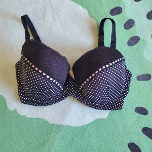 Perfects- Perfectly Austrailian : Black and White Polka Dot Lace Bra